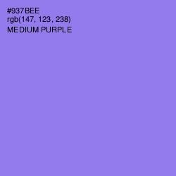 #937BEE - Medium Purple Color Image